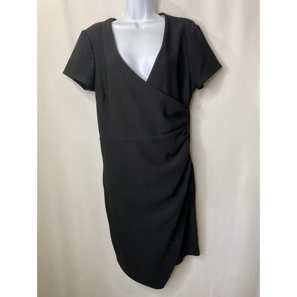 Bisou Bisou Women's Little‎ Black Cocktail Dress V-Neck Sleeveless Size 14